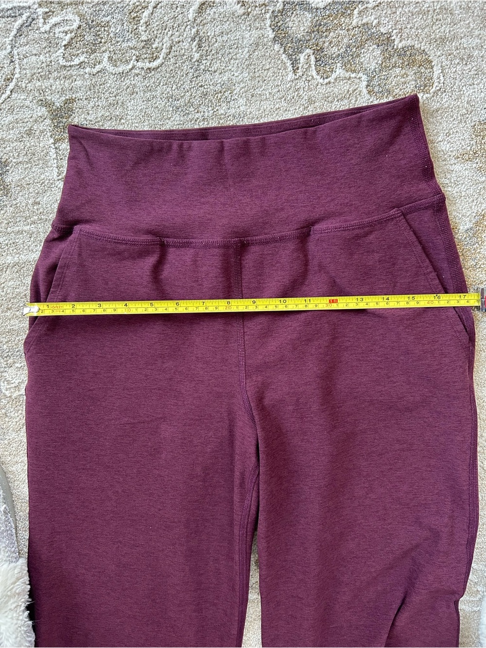 Beyond Yoga Space Dye Laidback Athletic Pants in Midnight Burgundy - Picture 10 of 16
